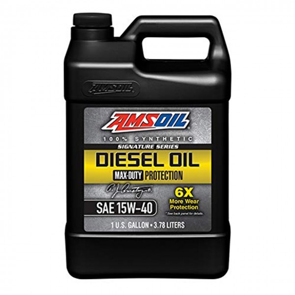 AMSOIL SIGNATURE SERIES MAX-DUTY SYNTHETIC DIESEL OIL 15W40 - 1 GALLON 4LTR