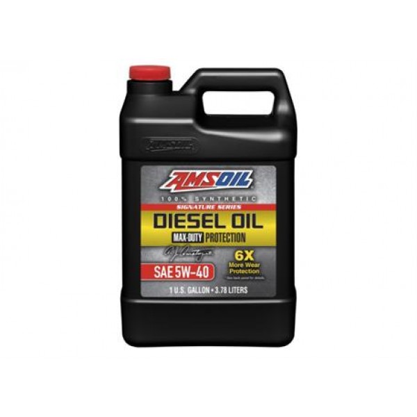 AMSOIL SIGNATURE SERIES MAX-DUTY SYNTHETIC DIESEL OIL 5W40 - 1 GALLON