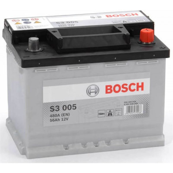 Bosch Μπαταρία Αυτοκινήτου S3005 με Χωρητικότητα 56Ah και CCA 480A