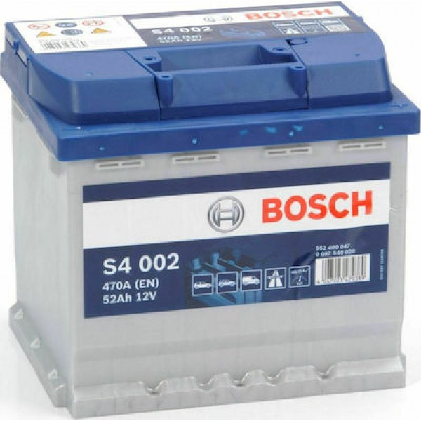 Bosch Μπαταρία Αυτοκινήτου S4002 με Χωρητικότητα 52Ah και CCA 470A